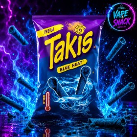 Takis Blue Heat, riccioli di tortillas al gusto di chili e lime da 100g