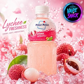 Mogu Mogu Lychee Juice, litchi e Nata de cocco da 320ml