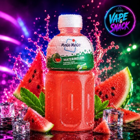 Mogu Mogu Watermelon, gusto di anguria con nata de cocco da 320ml