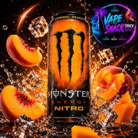 Monster Energy Nitro Cosmic Peach, al gusto di pesca da 500ml
