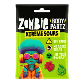 Zombie Body Partz Xtreme Sours, caramelle gommose aspre da 35g