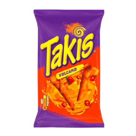 Takis TNT Queso Volcano, riccioli di tortillas piccanti al gusto di formaggio da 100g