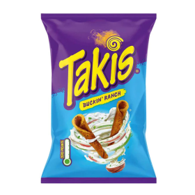 Takis Buckin Ranch, patatine al gusto di panna acida da 100g