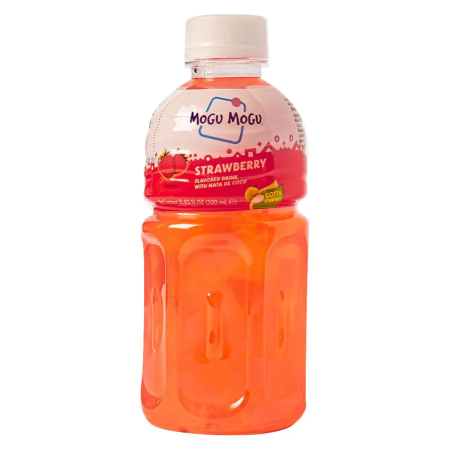 Mogu Mogu Strawberry Flavored Drink, fragola e Nata de cocco da 320ml