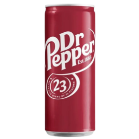 Dr Pepper, al gusto di vaniglia e caramello da 330ml