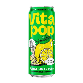 Vita Pop Lemon Ginger, gusto di ginger e di limone da 330ml