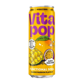 Vita Pop Mango Passion, al gusto di mango e frutto della passione da 330ml