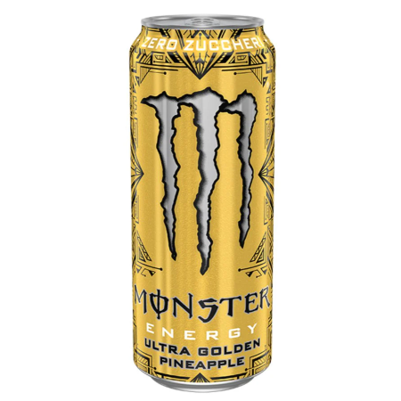 Monster Ultra Gold, energy drink all'ananas da 500ml