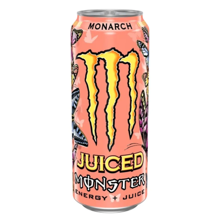 Monster Monarch, frutta pesca nettarina da 500ml