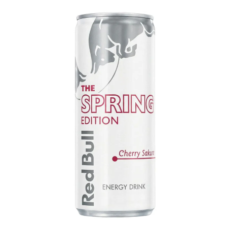 Red Bull Spring Edition Cherry Sakura, al gusto di ciliegia e fiori di ciliegio da 250ml